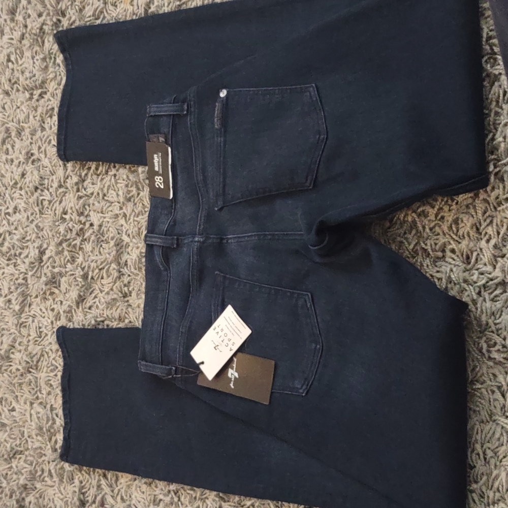 7 for All mankind AUSTYN relaxed straight leg mens jeans 28 active sport Stretch - Picture 2 of 8